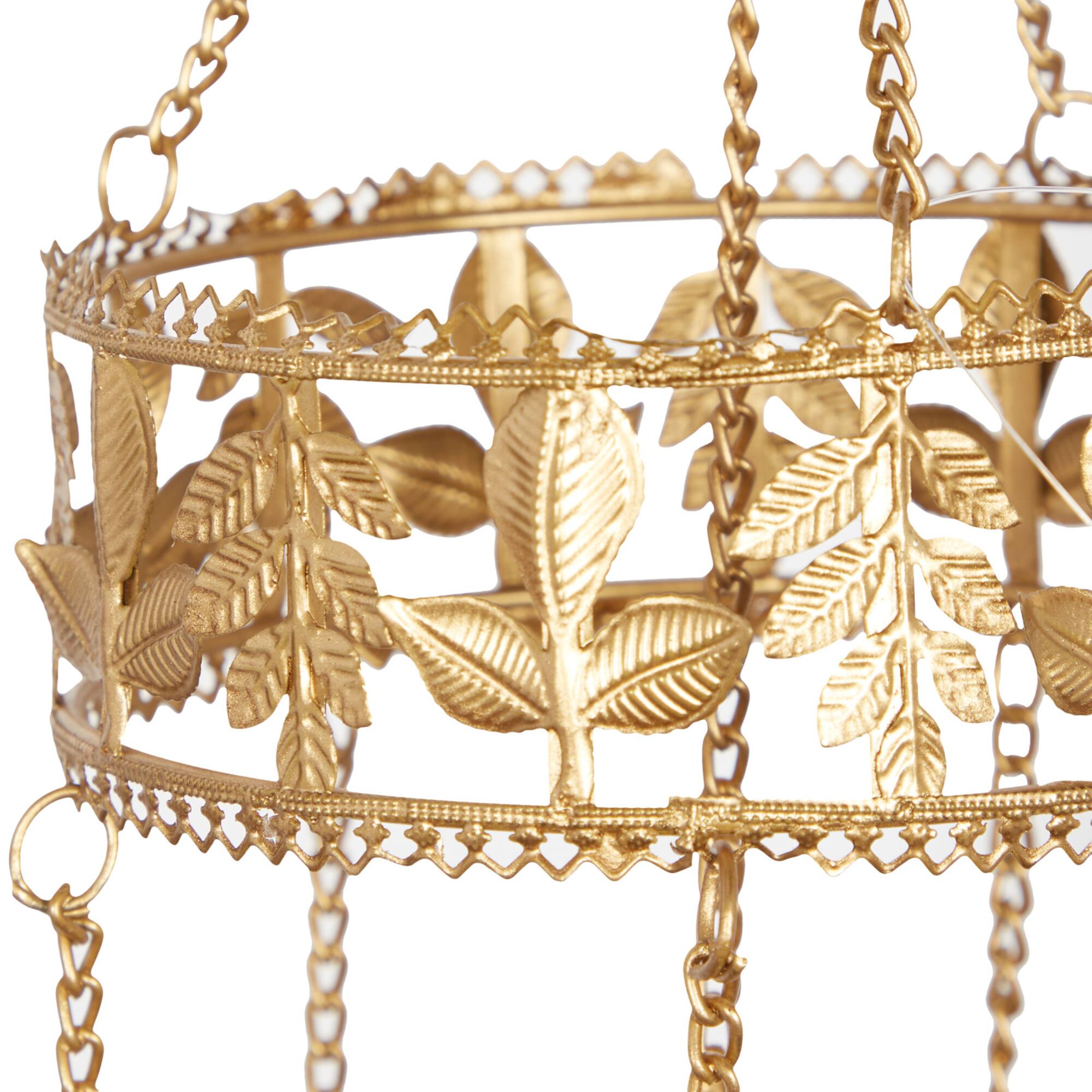 35" Brown Metal Feather Traditional Windchime